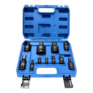 Головки-переходники ударные 1/4" - 1", набор 11 предметов, CrMo  ...H-D HD-10646