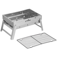 Мангал-барбекю складной с решеткой, 43х29х23 см, нержавеющая сталь  ...PERFECTO LINEA 47-243292