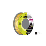 Уплотнитель гаражный "D" 14ммх12мм черный 40м, INDUSTRIAL,  ...ZOOM 02-2-4-210