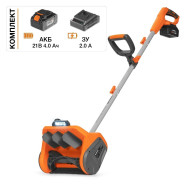 Снегоуборщик аккумуляторный , 21В, 1АКБ 4,0 А/ч, DAEWOO Daewoo Power DAST 3421Li SET