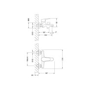 Смеситель для ванны (Lt) D35   Lemark LM0314C