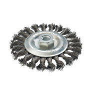 Щетка проволочная дисковая d115мм, толщина проволоки 0,5мм, M14x2,  ...MAKITA D-29561