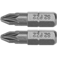 Бита PZ2х25mm 1/4" (2шт) AlSl S2  YATO YT-77881