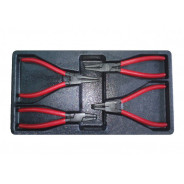 Набор Съёмников стопорных колец с отверстием, в ложементе. 4пр  ...BAUM 110/4