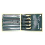 Набор напильников разнопрофильных  5пр.(плоский, треугольный, круглый, полукруглый, квадратный L-200...Rock FORCE RF-5056