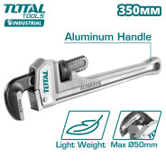 Ключ трубный 350 мм L-образный с алюминиевой рукояткой  TOTAL THTAL17146