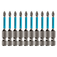 Набор бит торсионных PH1x50 mm, для ударных шуруповертов, 10 шт.  ...Gross 11492