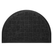 Коврик придверный влаговпитывающий 40х60 см, "Узор", полуовал,  (Размер: 40х60 см. Прорези...PERFECTO LINEA 22-114060