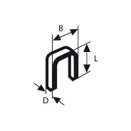 Скобы для GTK TK40 15G (5000шт) ()  BOSCH 2608200700