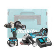 Набор электроинструментов  DLX 2430 TJ   MAKPAC (DDF486, DGA504, BL1850x2, DC18RC)  ...MAKITA DLX2430TJ