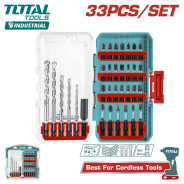 Набор сверл по бетону и бит   (33 шт)TOTAL TACSDL11303