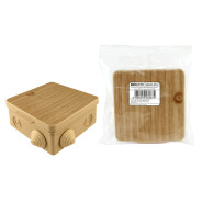 Коробка распаячная, ОП 80х80х50мм, крышка, сосна, IP54, 7 выходов,  ...TDM SQ1401-0712