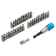 Набор бит, магнитный адаптер, сталь S2, пластиковый кейс, 32 предм.  ...Gross 11363