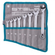 Набор ключей комбинированных 8 шт. 8-19 мм  антислип  Stels 15283