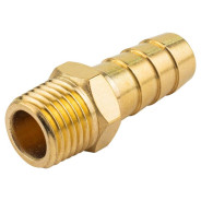 Штуцер пневматический наруж. резьба 1/4" - "елочка" 10мм  ...Forsage F-MH04/06