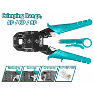 Клещи для обжима телефонных кабелей  TOTAL TMPC4468P