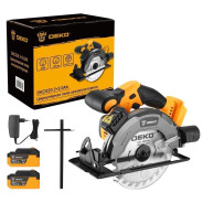 Пила циркулярная аккумуляторная 20В, 2АКБ 3,0 А/ч, 165мм, 4500 об/мин , DEKO DKCS20...Deko 063-4024