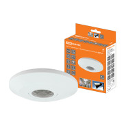 Датчик движения  потолочный  ДДП-05 2000Вт, 10-900с, 6м , 3+Лк, 120(сбоку)+360(сверху)гр IP20  ...TDM SQ0324-0031