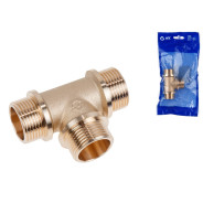 Тройник 3/4" нар.-нар.-нар. с ограничителем  AV Engineering AVE306012