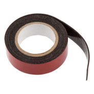 Лента клейкая на вспененной основе, двусторонняя, черная, 19mmх1.5м  ...Matrix 89085