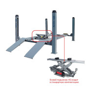 Подъемник четырехстоечный г/п 4.5 т Хорекс Авто ХОРЕКС АВТО HFL-4.5F4 3D