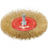 Щётка-крацовка торцевая мягкая 100mm со стержнем  YATO YT-4757