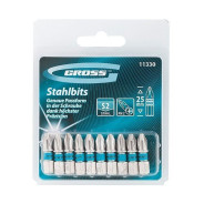 Набор бит PH2х25, сталь S2, 10 шт.  Gross 11330