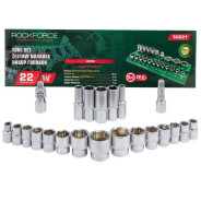 Головки 1/2", набор 22пр. (6гр.) RockFORCE Rock FORCE RF-50221