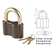 Замок навесной 80 mm MASTER  STARTUL ST9090-80