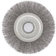 Щетка для УШМ, 125 мм, посадка 22.2 мм, плоская, витая проволока 0.3 мм  ...Сибртех 746567