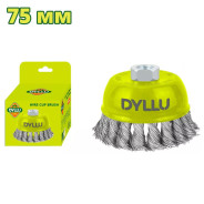 Щетка проволочная чашечная 75 мм  DYLLU DTCE2401
