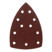 Треугольник абразивный на ворc. подложке под "липучку", перф., P 60, 150х150х100 мм, 5 шт....DENZEL 738587