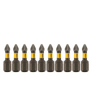 Набор бит торсионных PZ1x25 mm, лазерная обработка шлица, сталь S2, 10 шт.  ...DENZEL 11686