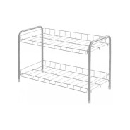 Этажерка для обуви 2-х секционная, 660х280х440 mm, серый  NIKA ЭТ3/С