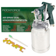 Краскораспылитель с нижним металлическим бачком (бачок 1000мл, сопло 1.8мм) RockFORCE ...Rock FORCE RF-S-770S