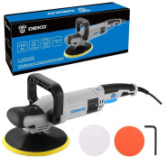 Полировальная машина ,220 В,1300 Вт, 600-3000 об/мин, диск- 180 мм, DEKO P-1300W PRO...Deko 084-1099