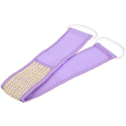 Мочалка из сизаля, лента с сегментами хлопка с веревочной ручкой, 8х70 см  ...БАННЫЕ ШТУЧКИ 40098