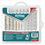 Набор сверл по металлу, бетону и бит   (16шт)TOTAL TACSD3165