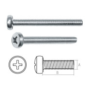 Винт М4х12 мм полусф. головка, цинк, DIN 7985 (25 шт в зип-локе)   ...STARFIX SMZ1-52174-25