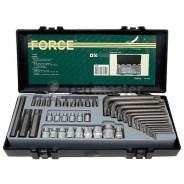 Набор кор.головок Е-станд.,бит Star и Г-обр. 1/2" 3/8" 1/4" 41пр.  ...Force 4411