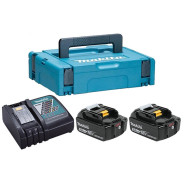 Комплект аккумулятор LXT 18.0 В BL1850B 2 шт. + зарядное устройство DC18RC в кейсе (Набор BL1850B 18...MAKITA 198311-6