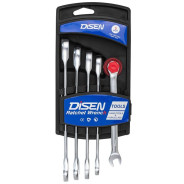 Ключи трещоточные (8-14мм), набор 5пр.  DISEN DSD1502