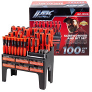 Набор отверток и бит 100пр, на пластиковом стенде  JBC JBC-10100
