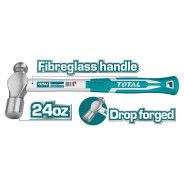 Молоток с шаровым бойком 0,66 кг  TOTAL THT74246