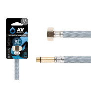 Подводка гибкая для воды, nylon, Lt иголка м10 длинная - гайка 1/2 50 см  ...AV Engineering AVE21050