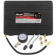 Индикатор компрессии бензинового двигателя Profi 8пр.(0-21Bar, М10, М12, М14, М18 + 2 жестких прижим...BaumAuto BM-908G1