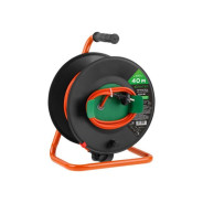 Удлинитель на катушке 40м (1 роз., 2.2кВт, б/з, ПВС 2x1.0)  ЮПИТЕР JP8403-12