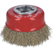 Щетка чашечная 75 мм X-Lock (витая / латунь 0,3 мм)  BOSCH 2.608.620.730