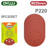 Шлифовальные круги 225мм P220   (10 шт)DYLLU DTZA5159