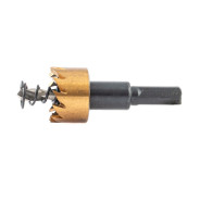 Коронка по металлу HSS, 22 мм, нитридтитановое покрытие  DENZEL 724103